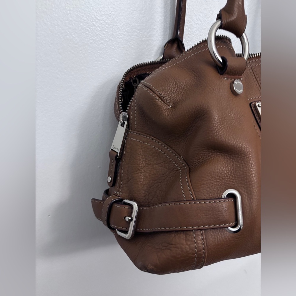 Tignanello Brown Leather Shoulder Bag - Picture 8 of 10